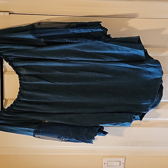 American Rag Teal blouse/Sweater Size 1x - Picture 8 of 11